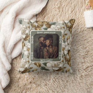 Inspirational Family Golden Anniversary   Throw Pillow
