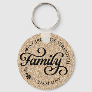 Inspirational Family Quote Keychain