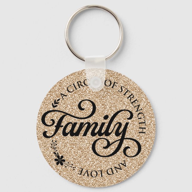 Inspirational Family Quote Keychain (Front)