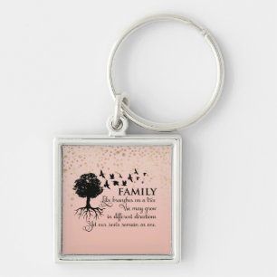 Inspirational Family Quote Keychain