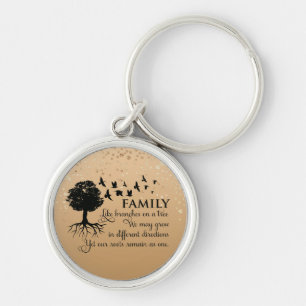 Inspirational Family Quote Keychain