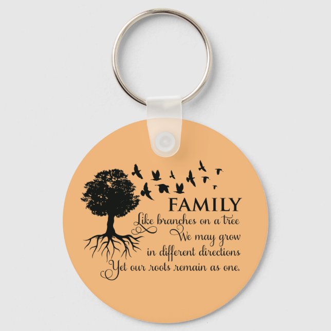 Inspirational Family Quote Keychain (Front)