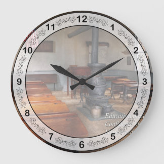Inspirational - First day of school - Confucius Large Clock