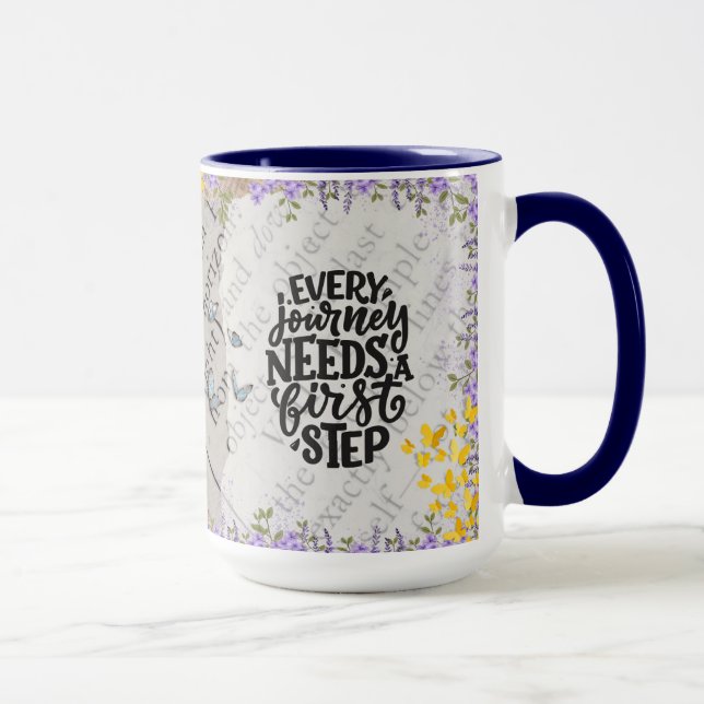 Inspirational First Step Mug (Right)