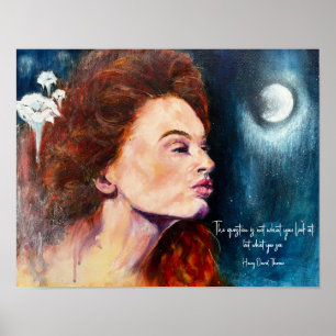 Inspirational Floral Art Poster