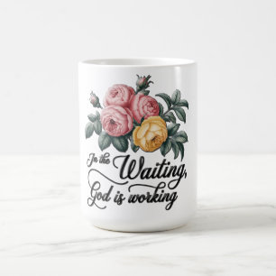 Inspirational Floral Cross /Scripture Coffee Mug