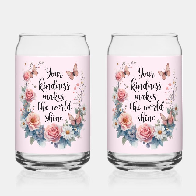 Inspirational Floral Quote with Butterflies (Recto)
