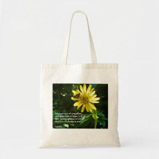 Inspirational Floral Tote