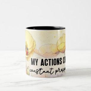 Inspirational Flower Wrap Two-Tone Coffee Mug