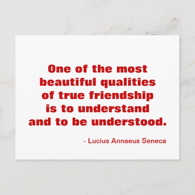 Inspirational Friendship Postcard (Front)