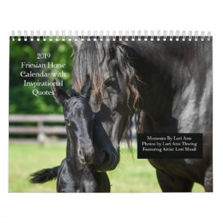 Inspirational Friesian Horse Calendar