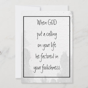 Inspirational Funny Quote About God's Calling Post