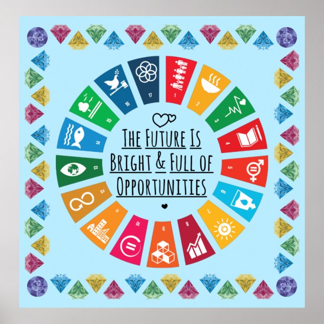 Inspirational Future Poster– Motivational Wall Art (Front)