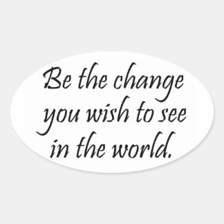 Inspirational Gandhi quote stickers bulk discount