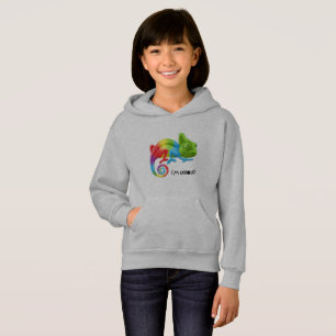 Inspirational Girls' Chameleon Hoodie - Vibrant