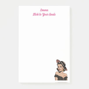 Inspirational Goals,Minimalist,Simple Personalized Post-it Notes