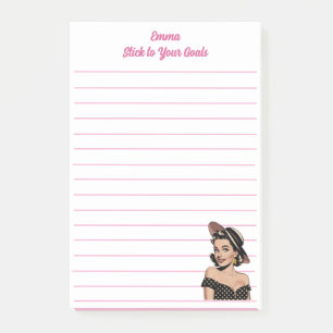 Inspirational Goals,Minimalist,Simple Personalized Post-it Notes