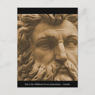 Inspirational Goethe Quote Postcard