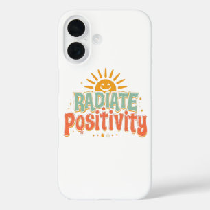 Inspirational Good Vibes and Happiness iPhone 16 Case