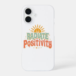 Inspirational Good Vibes and Happiness iPhone 16 Case