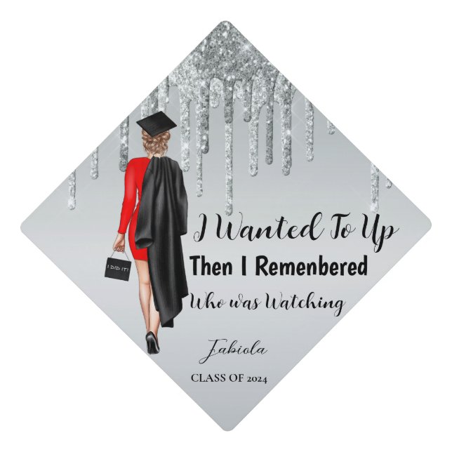 Inspirational Graduation Quotes Graduate  Cap Topper (Front)