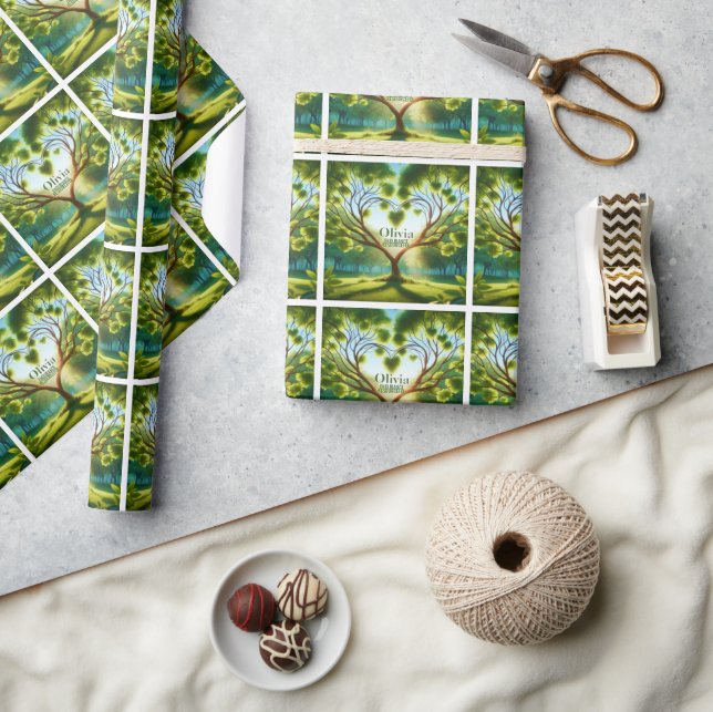 Inspirational Green Wrapping Paper (Crafts)