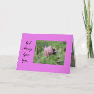 Inspirational greeting card encouragement