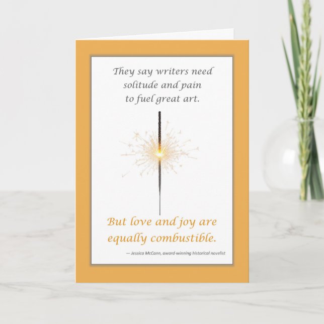 Inspirational Greeting Card for Writers (Front)