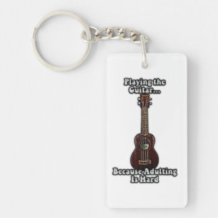 inspirational guitar quote for guitar lovers keychain