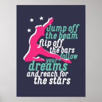 Inspirational Gymnastics Quote for Gymnast Girl