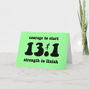 Inspirational half marathon card