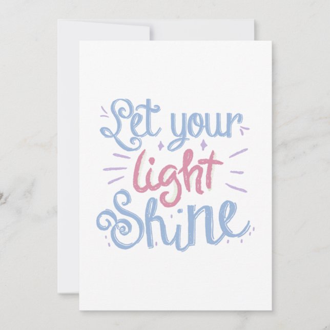 Inspirational Hand-Lettered Design Invitation (Front)