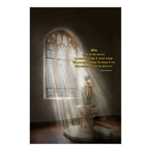 Inspirational - Heavenly Father - Senrenity Prayer Poster