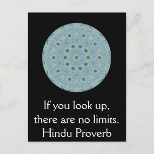 inspirational Hindu Proverb from India Postcard