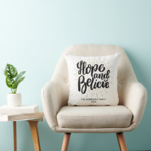 Inspirational Hope And Believe Quote Custom Photo