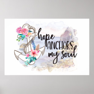Inspirational hope word art poster