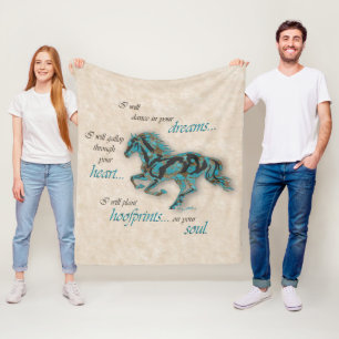Inspirational Horse Fleece Blanket