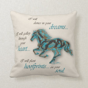 Inspirational Horse Throw Pillow