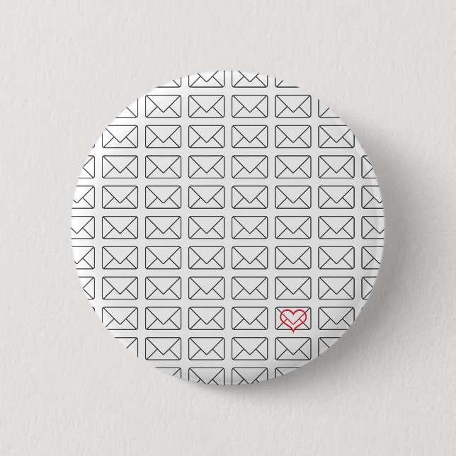 Inspirational I Love you note 2 Inch Round Button (Front)