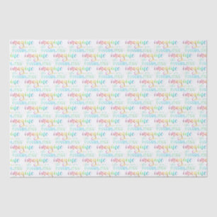 Inspirational IMAGINE THE POSSIBILITIES Saying Tissue Paper
