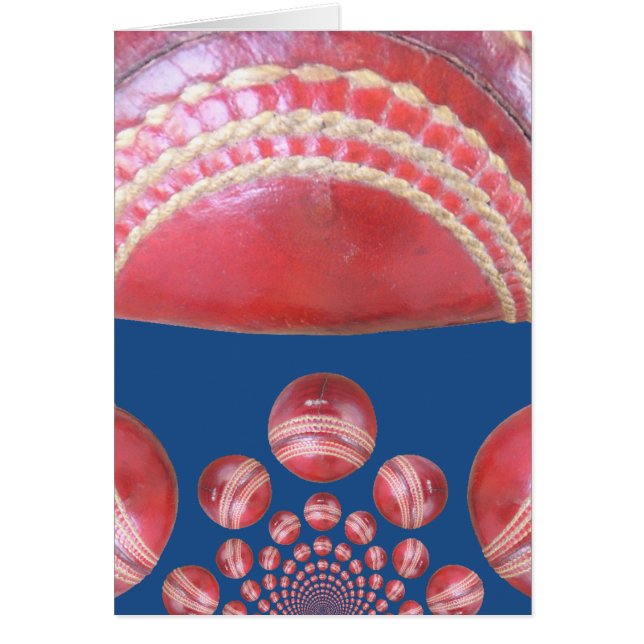 Inspirational International Red Cricket Ball Desig (Front)