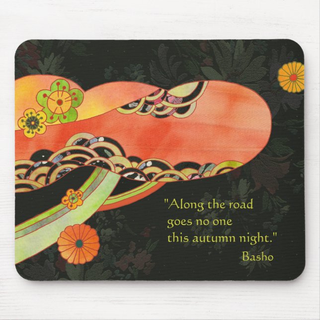 Inspirational Japanese Haiku Mouse Pad (Front)