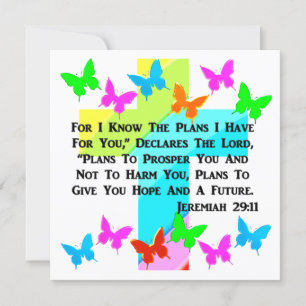 INSPIRATIONAL JEREMIAH 29:11 CHRISTIAN INVITATION
