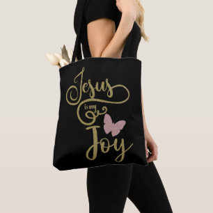 Inspirational Jesus is my Joy Christian Tote Bag
