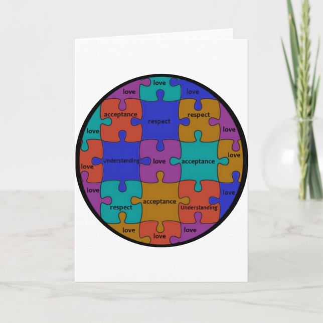 INSPIRATIONAL JIGSAW PUZZLE QUOTE CARD (Front)