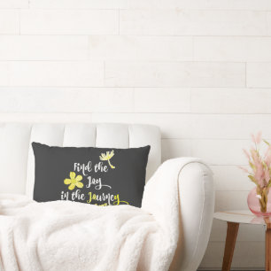 Inspirational Joy in the Journey Lumbar Pillow