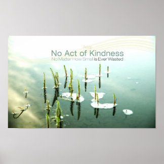 Inspirational Kindness Quote by Aesop Poster
