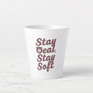 Inspirational Kindness Quote with Cozy Bear Latte Mug