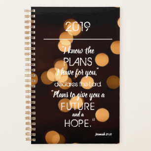 Inspirational Know The Plans Jeremiah 29:11 Lights Planner