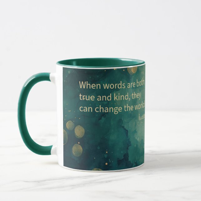 Inspirational Koi Pond Coffee Mug (Left)